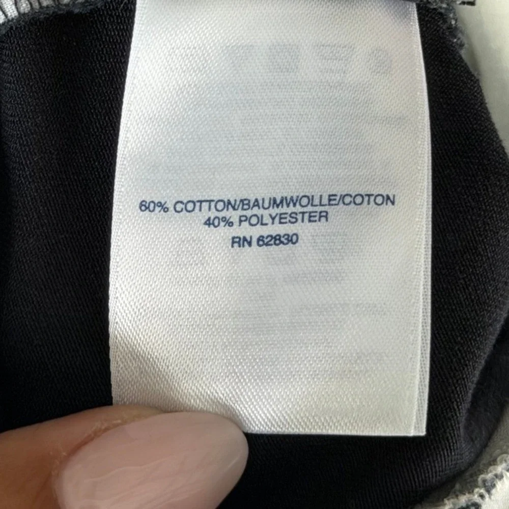 Lands End Mens Navy Blue Elastic Waist Chino Pants Straight Leg Size 40 3088